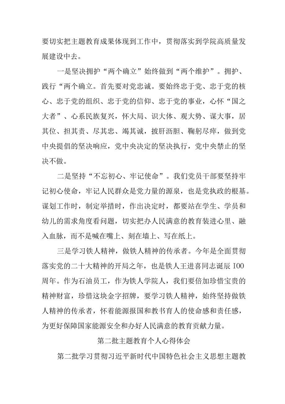 驻村书记学习《第二批主题教育》心得体会 （汇编5份）.docx_第3页