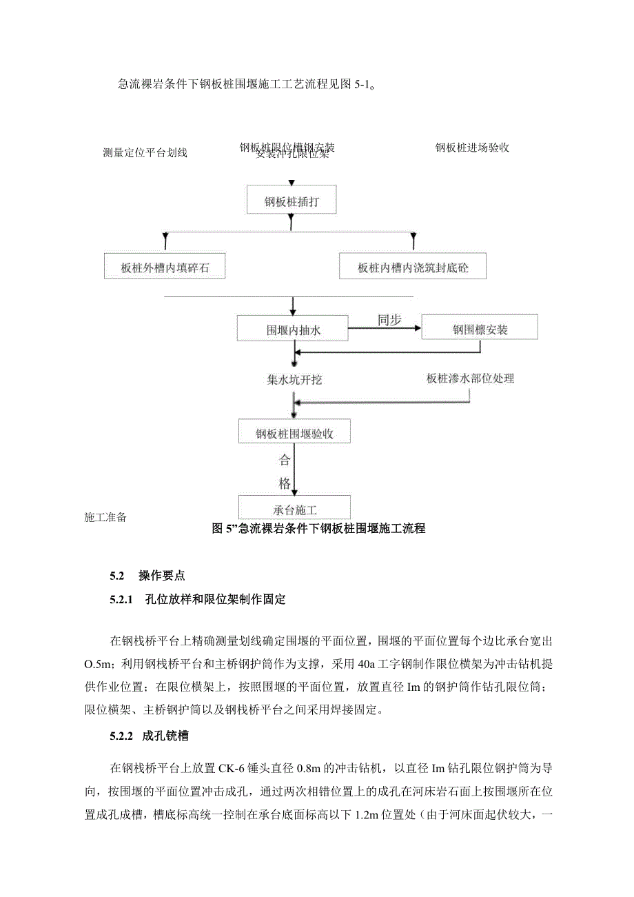 急流裸岩条件下钢板桩围堰施工工法.docx_第3页