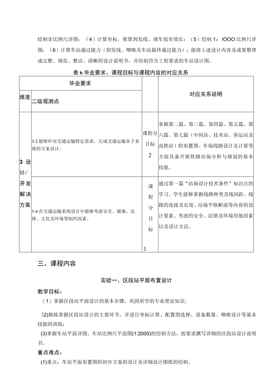 17、《站场与枢纽课程设计》课程教学大纲——张勇.docx_第2页