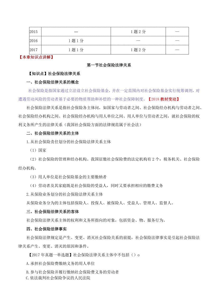 【2018教材变动】中级人力2018年精讲班赵照-第14章社会保险法律.docx_第2页