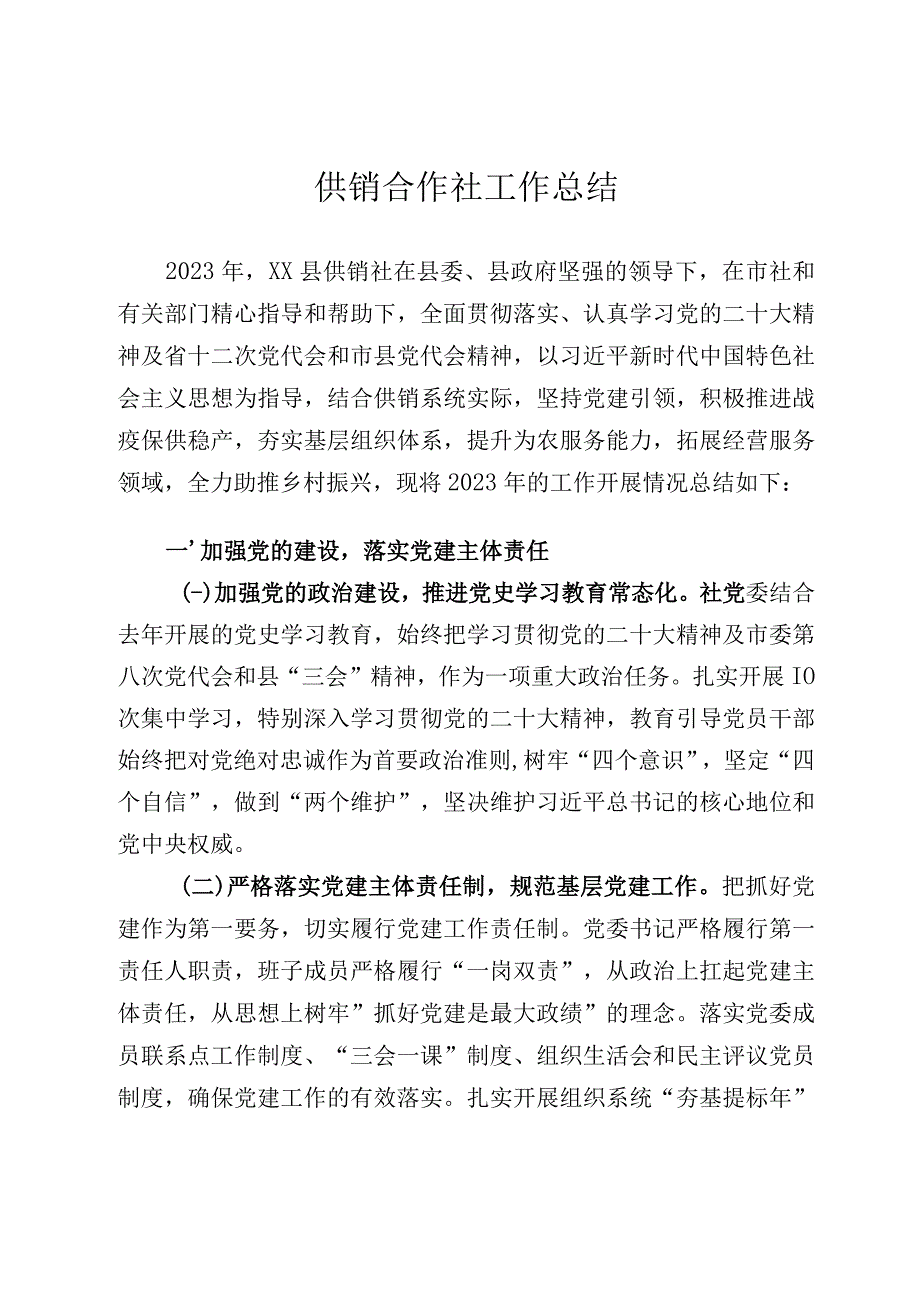 供销社工作总结.docx_第1页