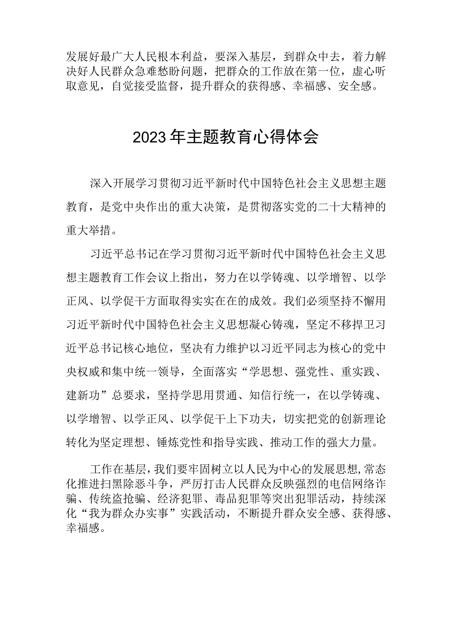 公安民警第二批主题教育学习心得体会十篇.docx_第2页