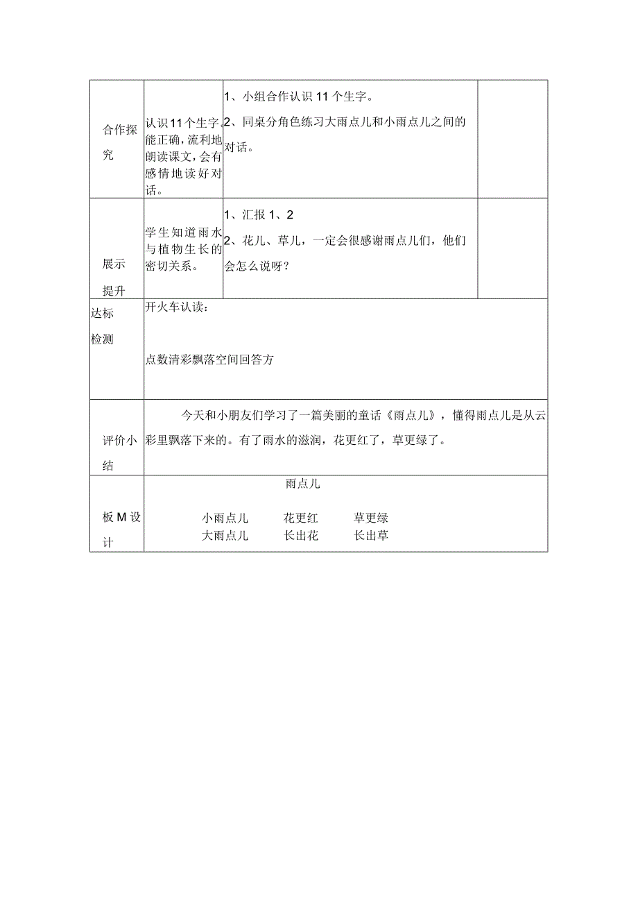 《雨点儿》教学设计及反思.docx_第2页