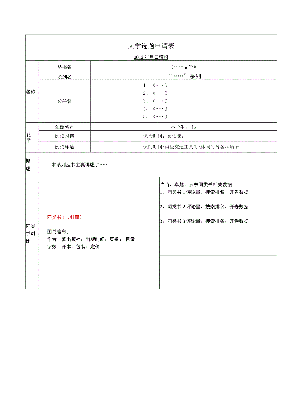 图书选题申报表模板.docx_第1页