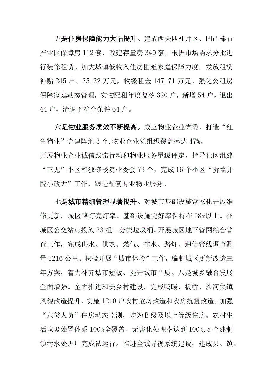 县住房和城乡建设局2023年工作总结及2024年工作打算.docx_第3页