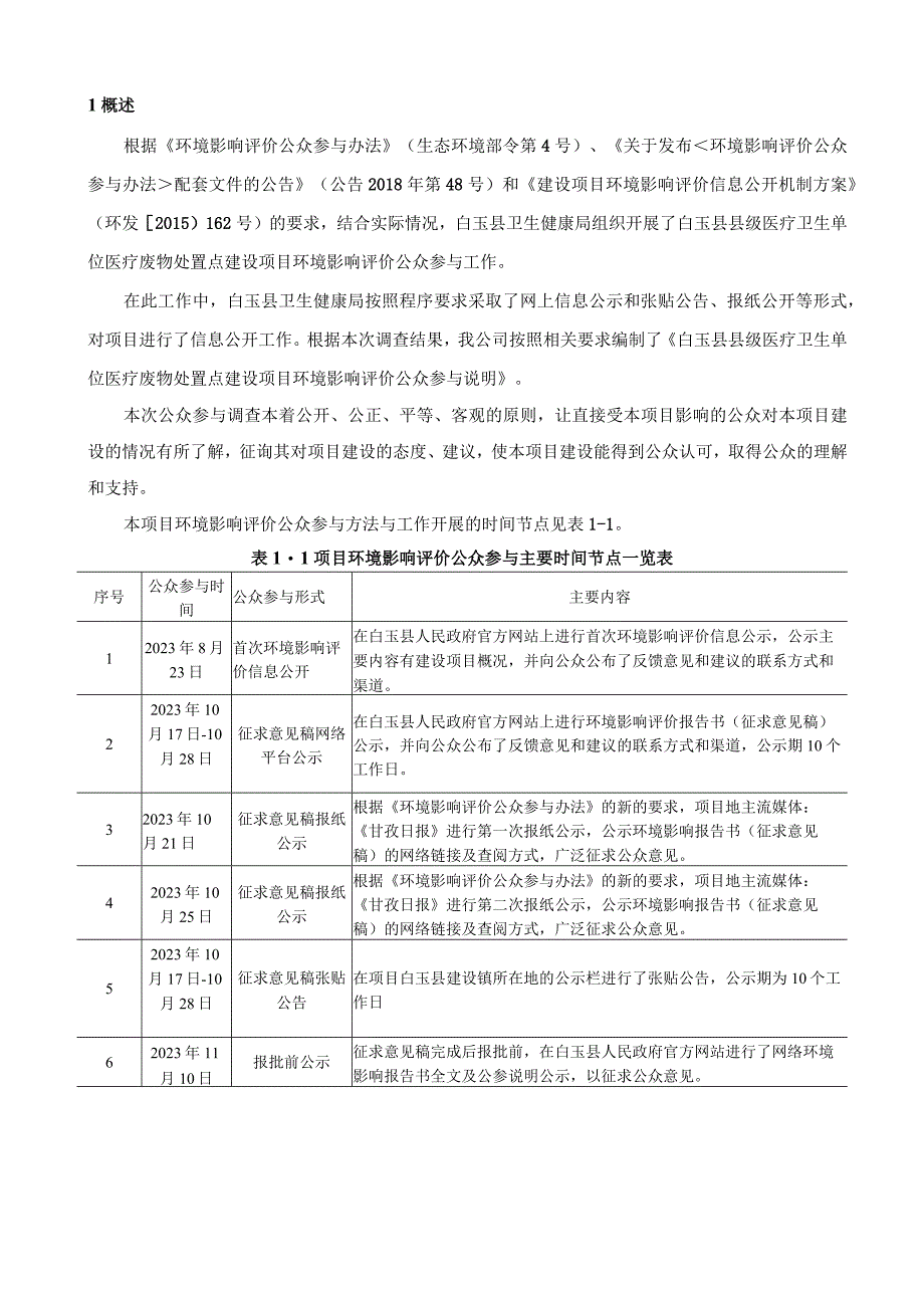 白玉县卫生健康局白玉县县级医疗卫生单位医疗废物处置点建设项目环境影响评价公众参与说明.docx_第3页