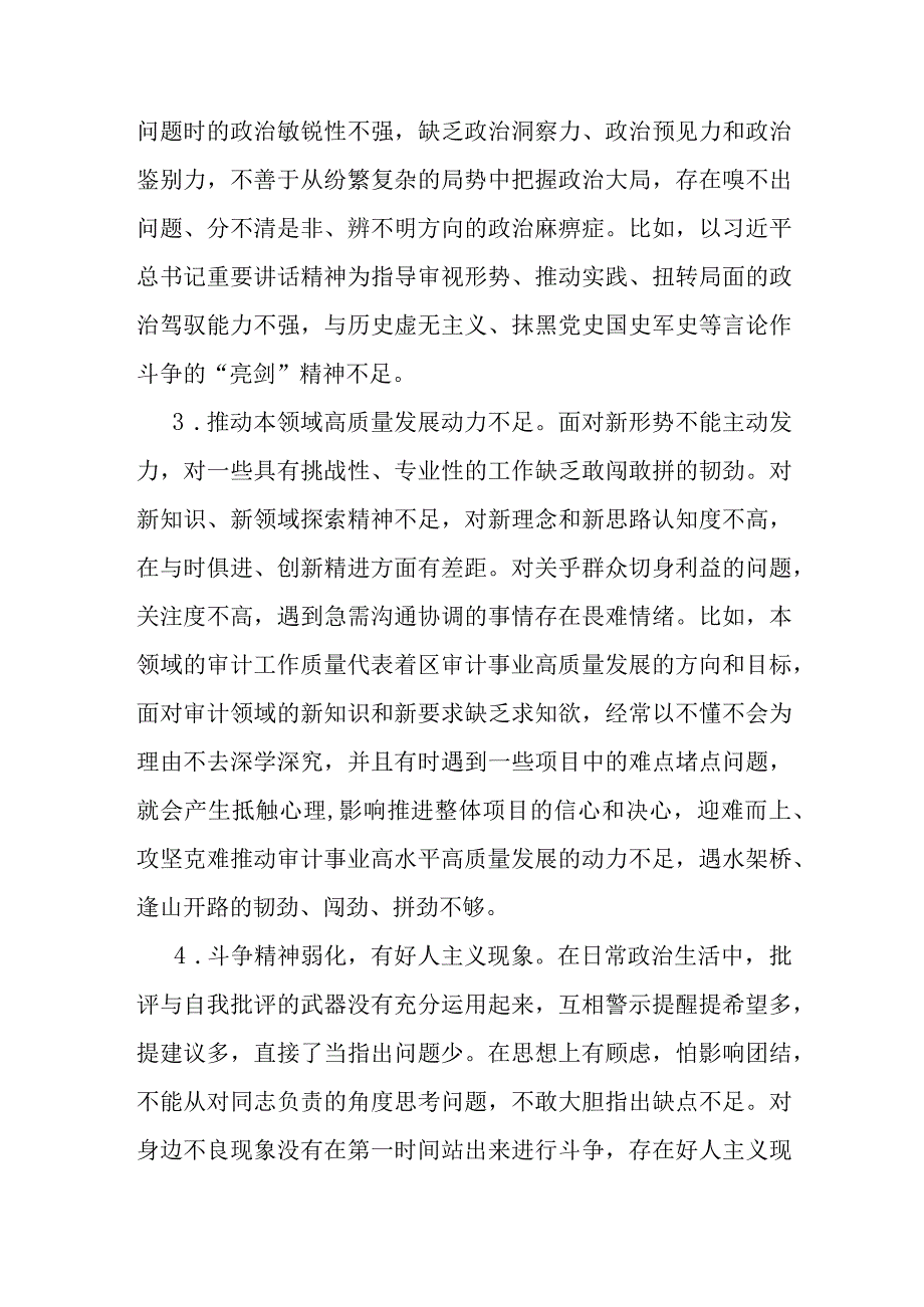 班子成员主题教育个人检视剖析材料.docx_第3页