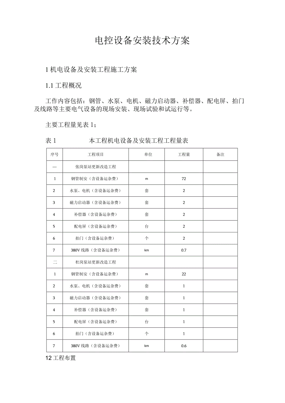 电控设备安装方案.docx_第1页