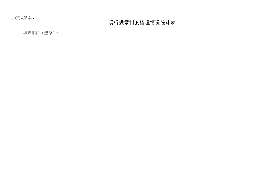 现行规章制度梳理情况统计表.docx_第1页