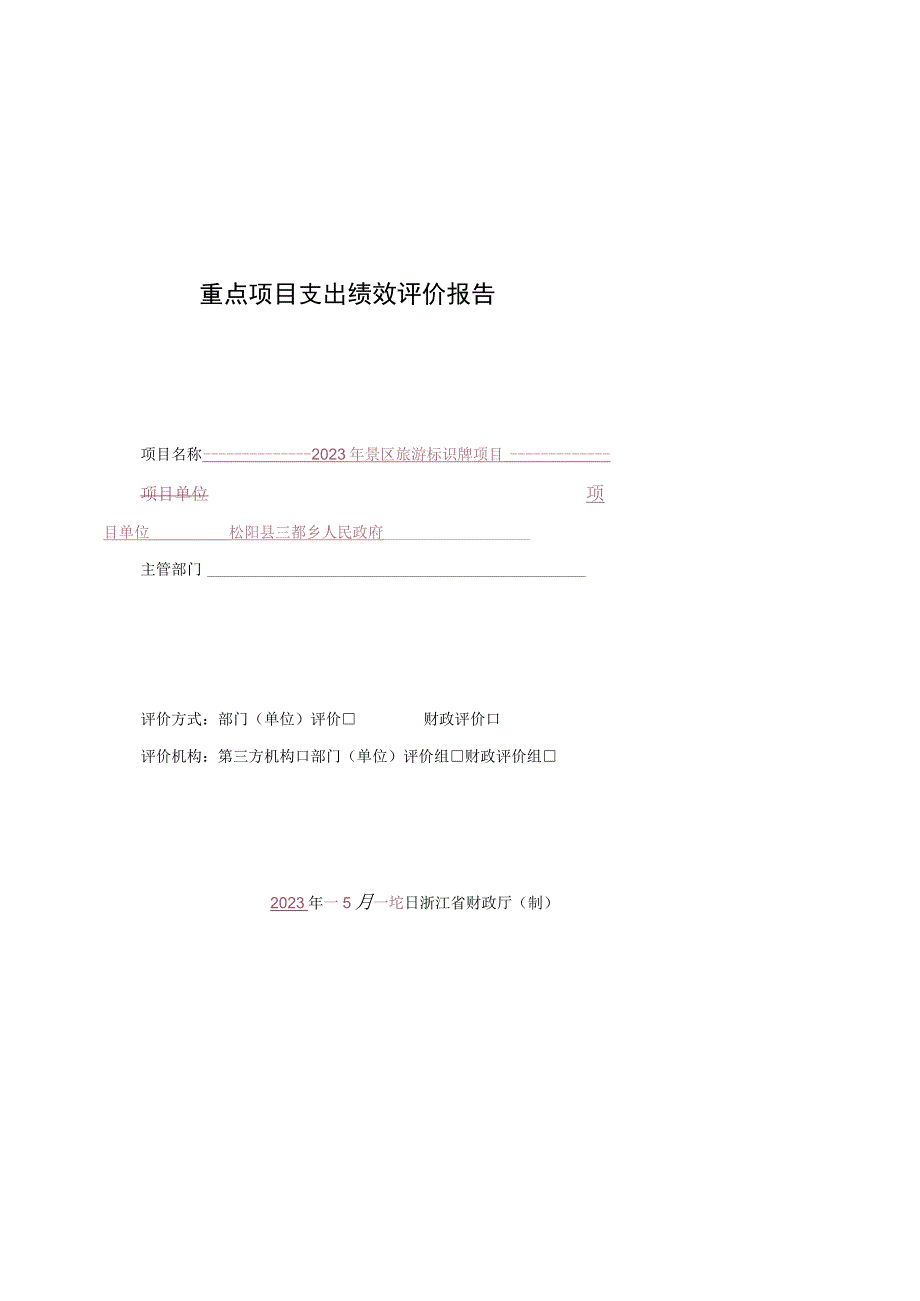 重点项目支出绩效评价报告.docx_第1页