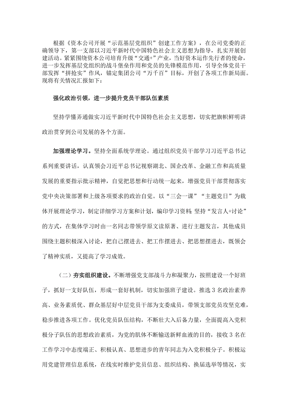 资本公司“示范基层党组织”申报材料.docx_第1页