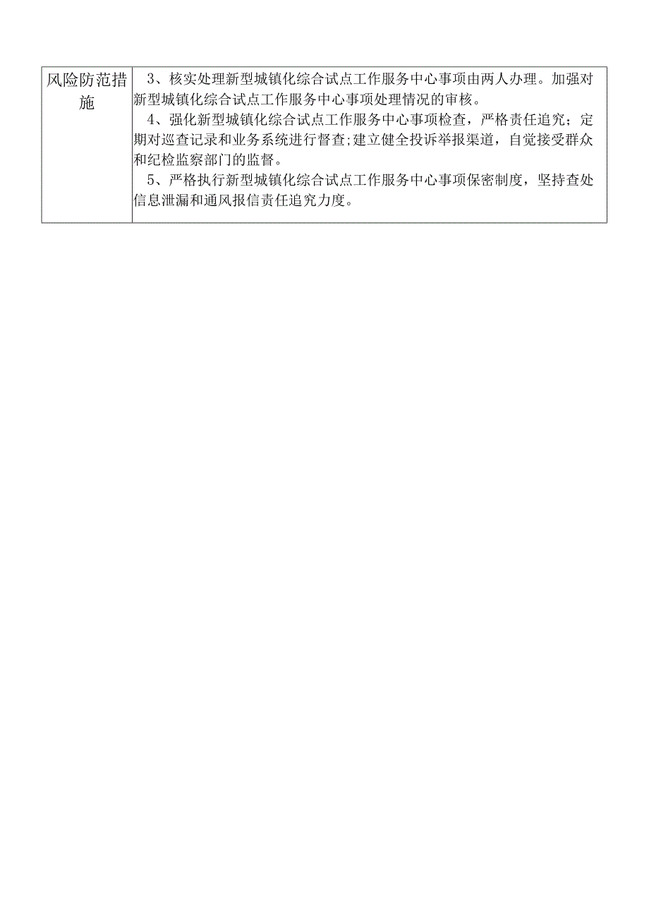 某县发展和改革部门新型城镇化综合试点工作服务中心干部个人岗位廉政风险点排查登记表.docx_第2页