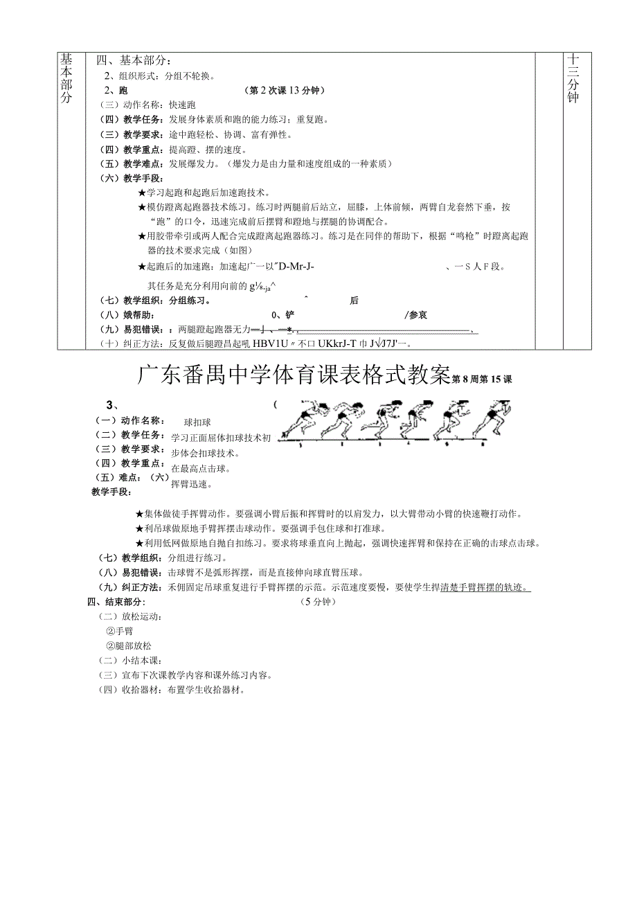 快速跑排球1—6课表格式教案.docx_第3页