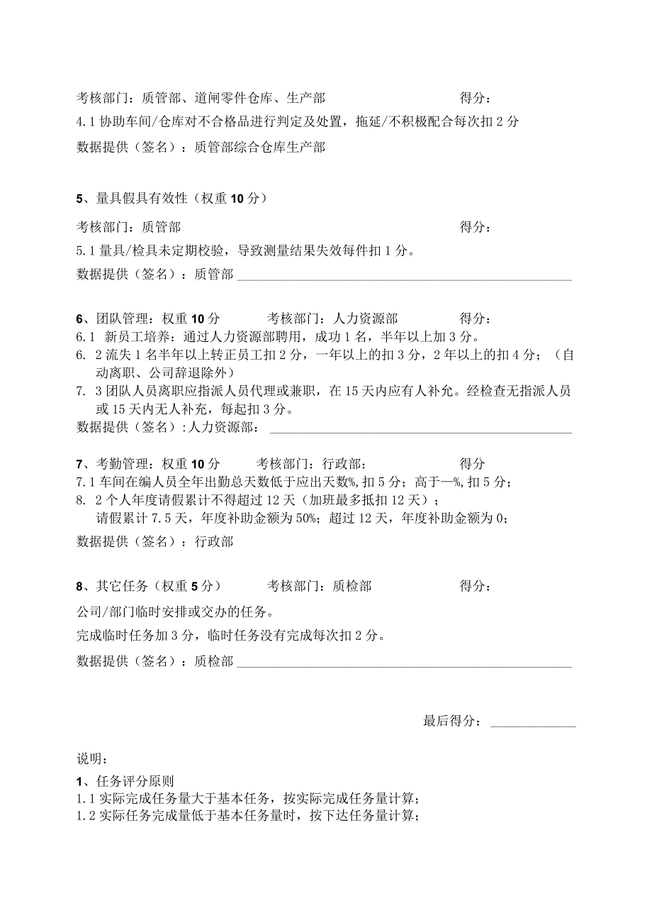 质检部来料主管年度目标管理责任书.docx_第3页