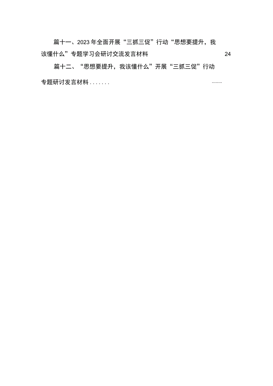 （12篇）2023年“思想要提升我该懂什么”学习研讨心得体会发言精选.docx_第3页