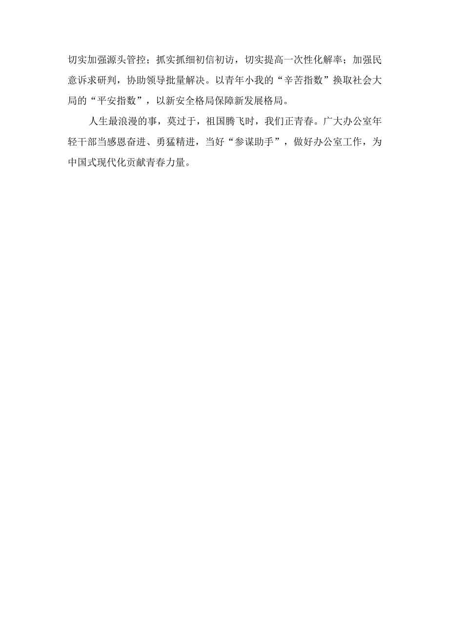 （4篇）2023年饯行对新时代办公厅工作重要指示心得体会.docx_第3页