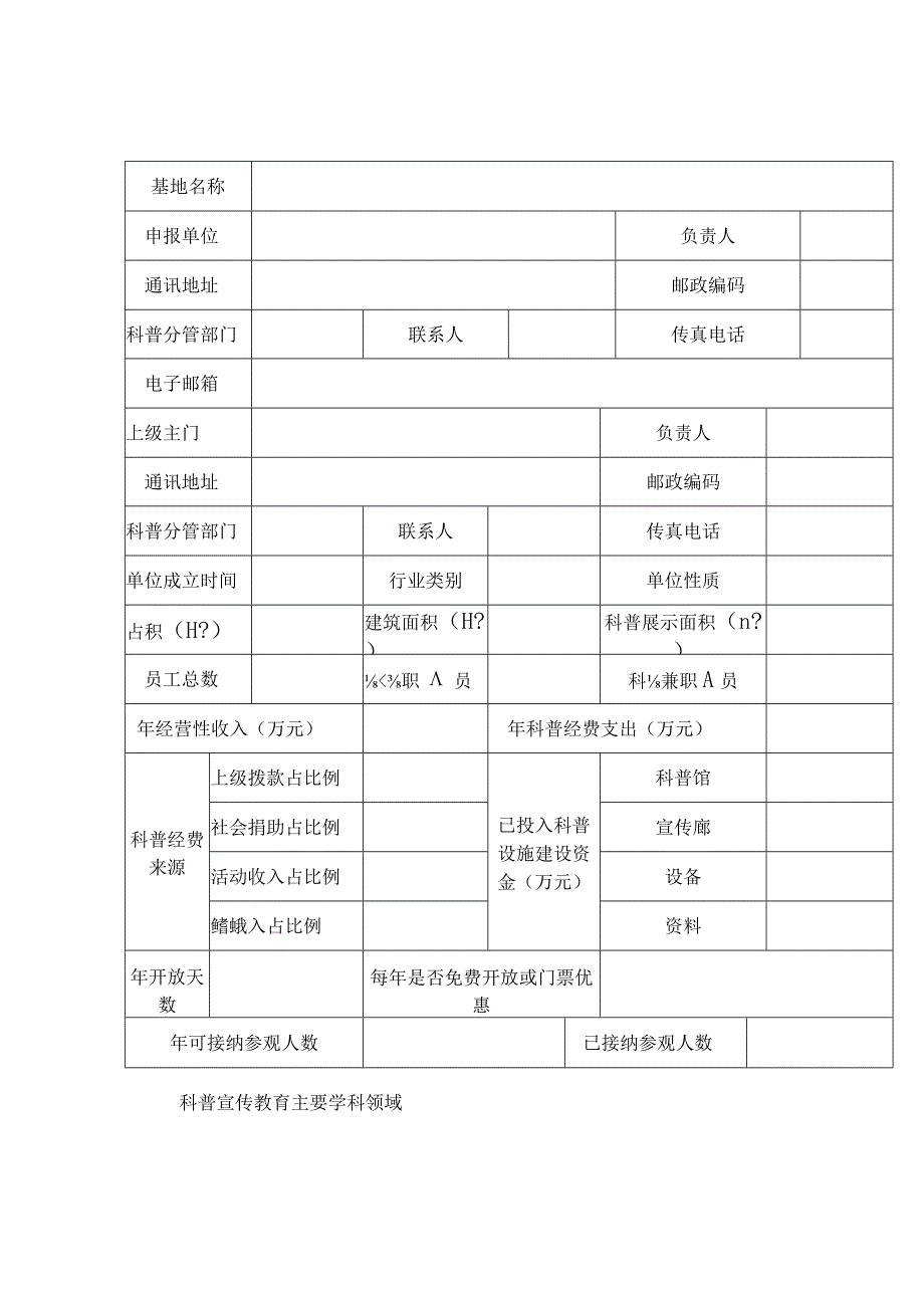 陕西省青少年科技教育基地申报表.docx_第3页