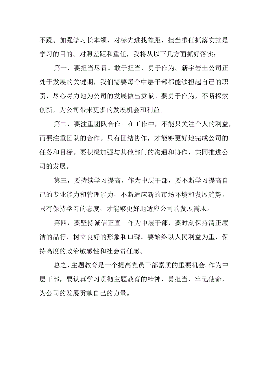 集团公司主题教育中层干部学习研讨发言材料.docx_第2页