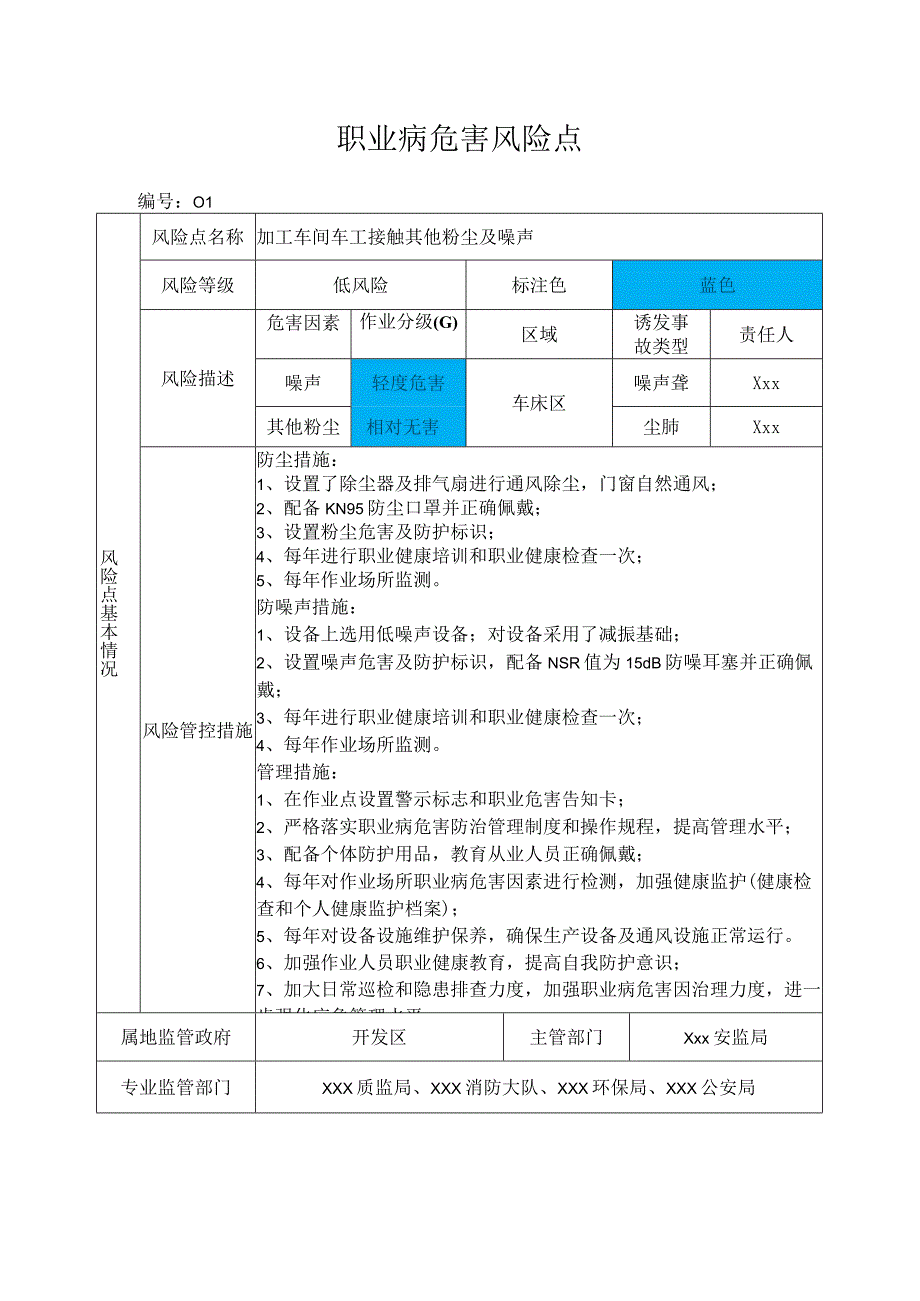 职业病危害风险点—加工车间刨工接触其他粉尘及噪声.docx_第1页