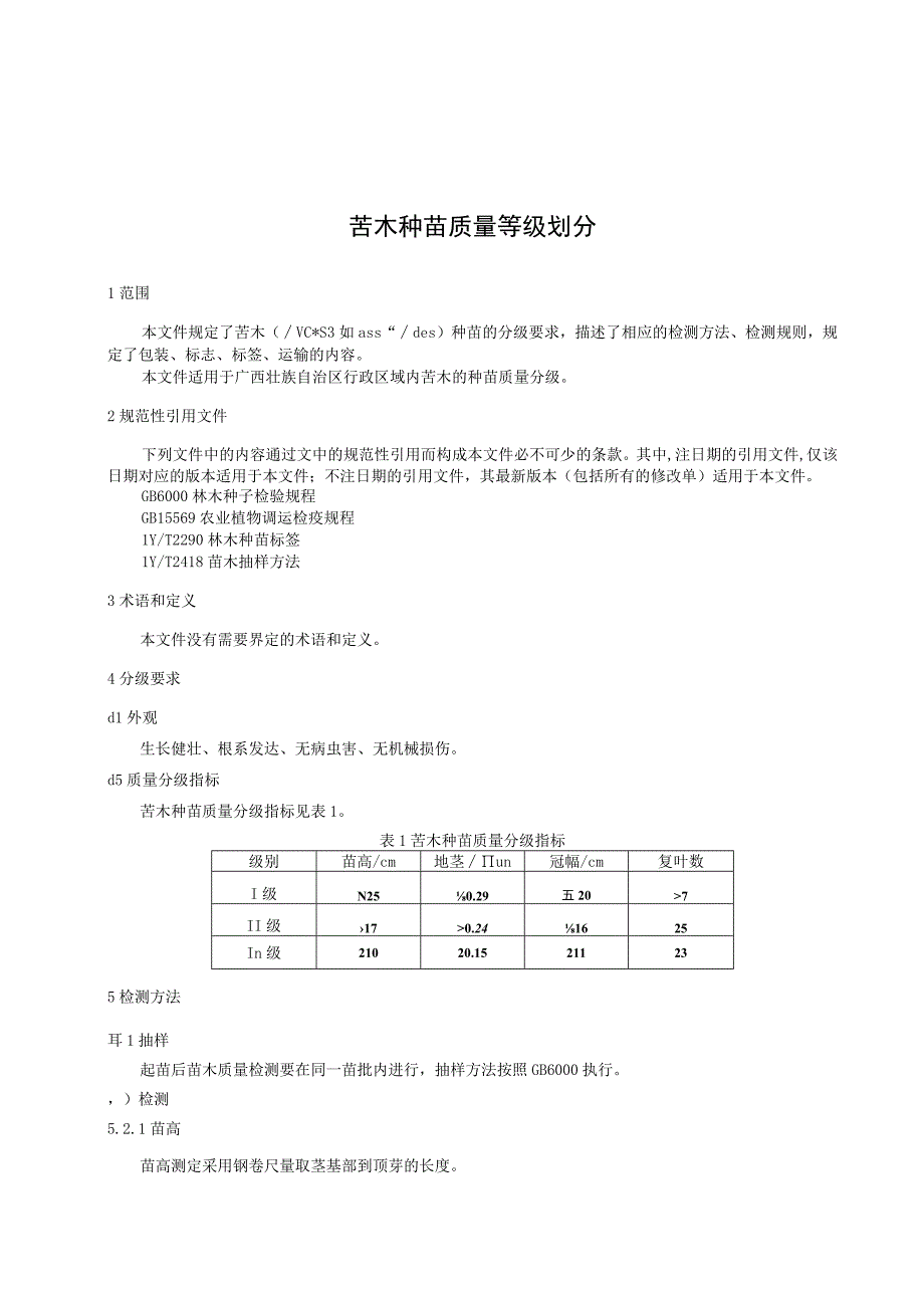 苦木种苗质量等级划分.docx_第3页