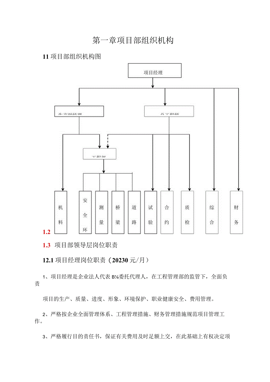 项目管理部门的结构和职责.docx_第1页