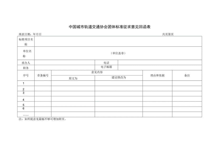 模板17.《中国城市轨道交通协会团体标准征求意见回函表》.docx_第1页