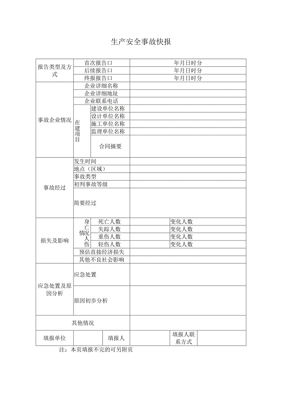 生产安全事故快报.docx_第1页