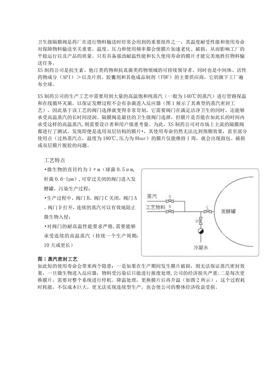 隔膜阀膜片在高温蒸汽点的应用和研究.docx_第1页