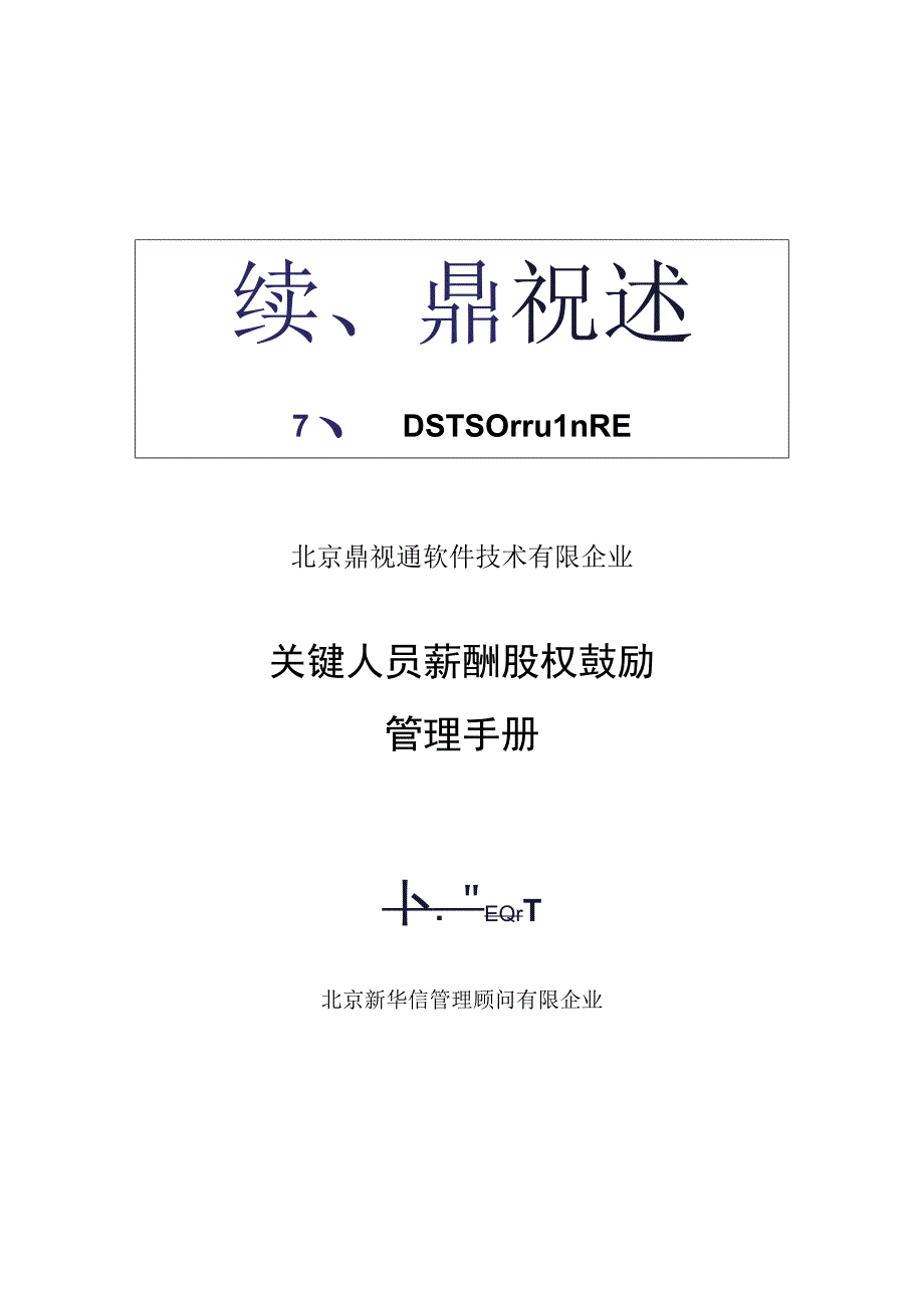 鼎视通人力资源管理手册薪酬与股权激励.docx_第1页