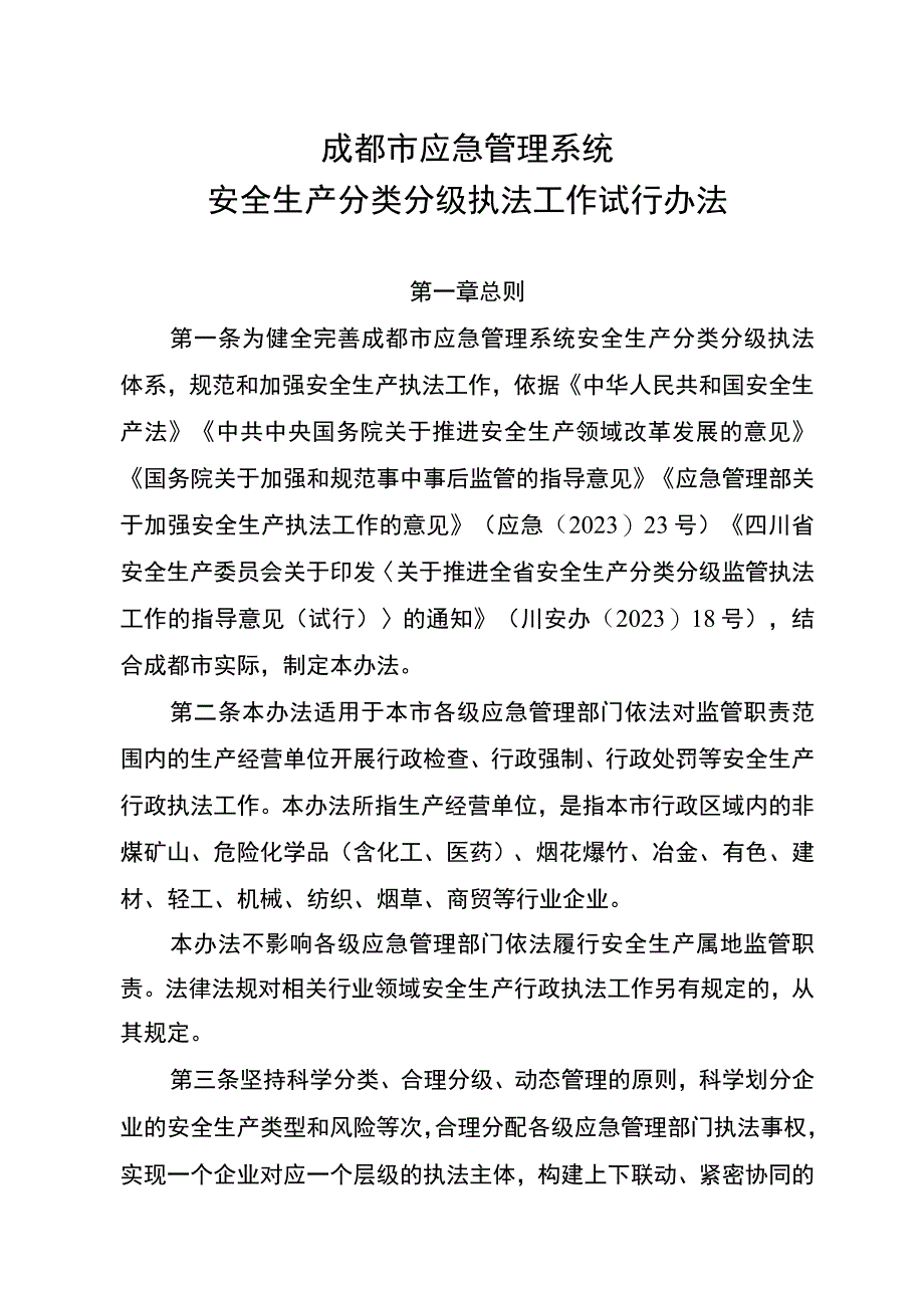 成都市应急管理系统安全生产分类分级执法工作试行办法.docx_第2页