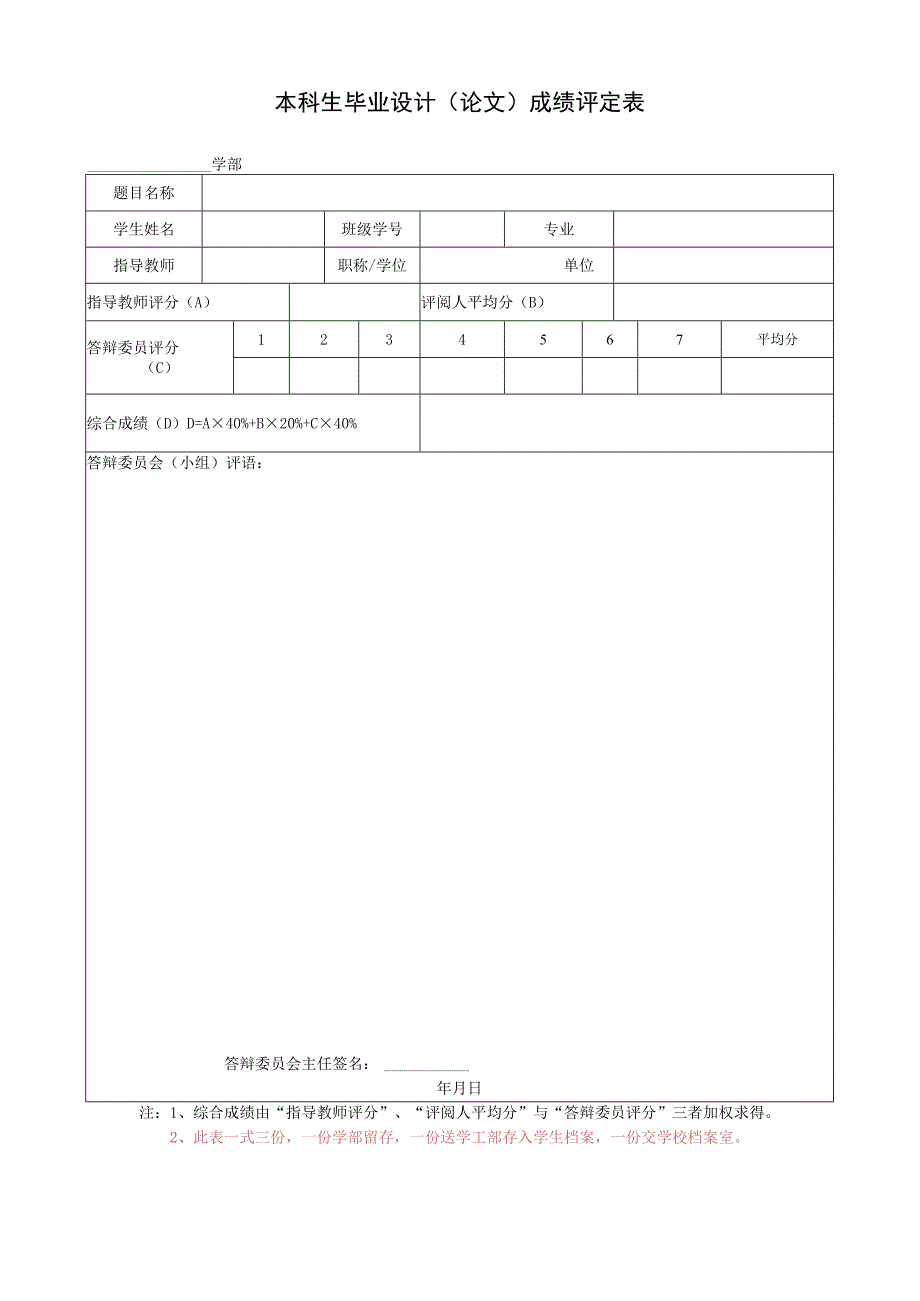 毕业设计(论文)成绩评定和评语（工科）.docx_第3页