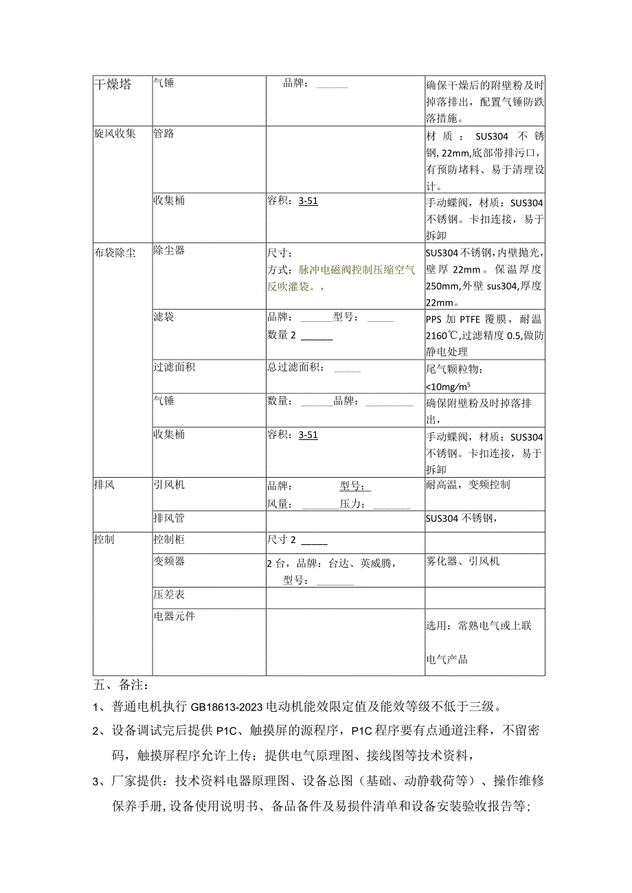 钠电正极离心喷雾干燥机技术要求.docx_第2页