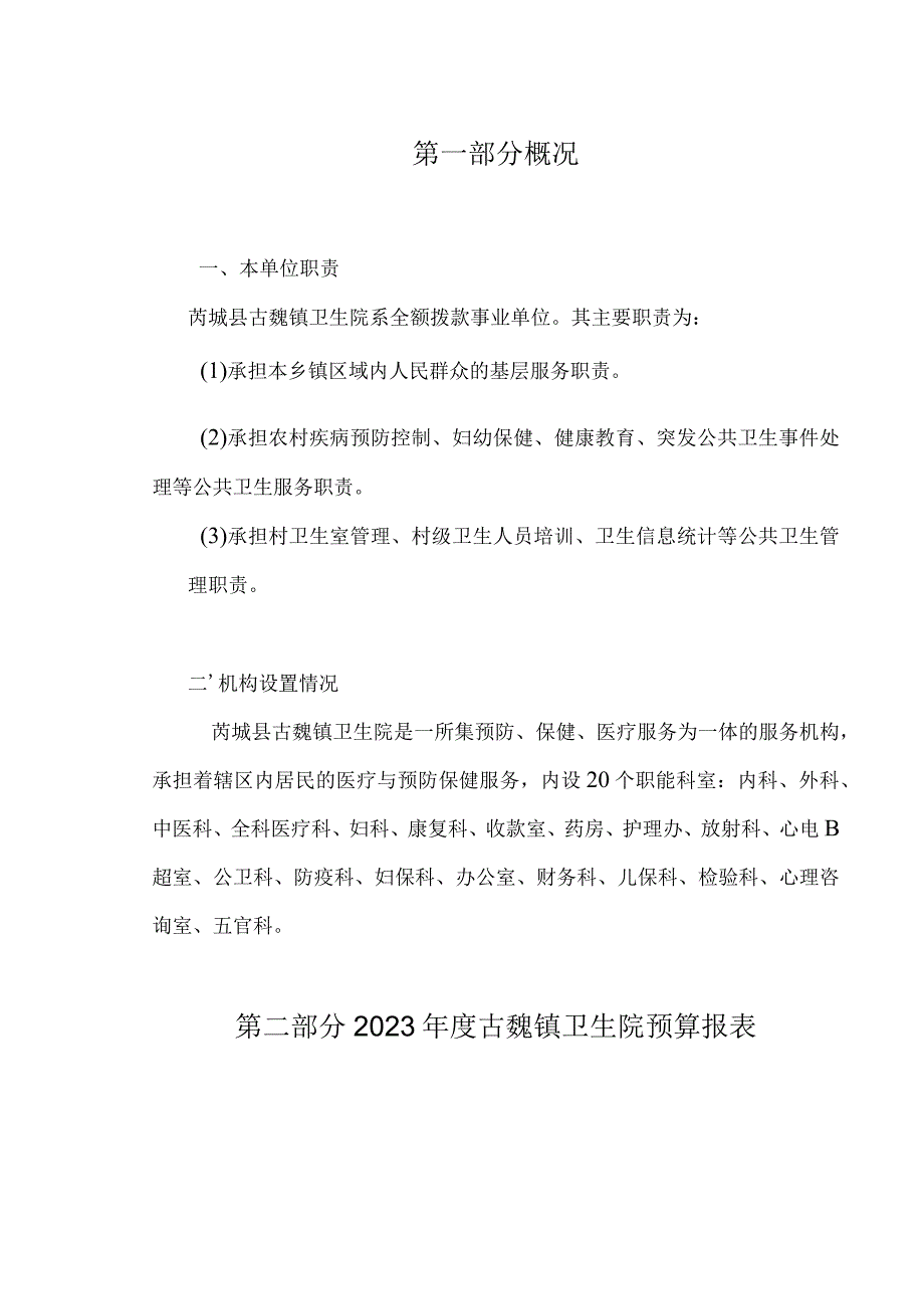 芮城县古魏镇卫生院2022年度单位预算报表.docx_第3页