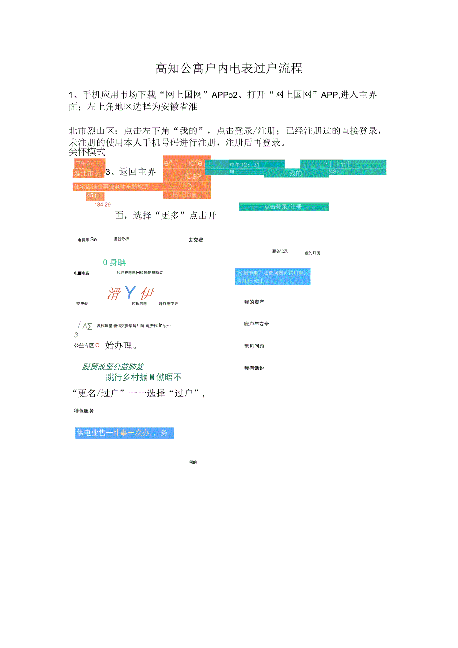 高知公寓户内电表过户流程.docx_第1页