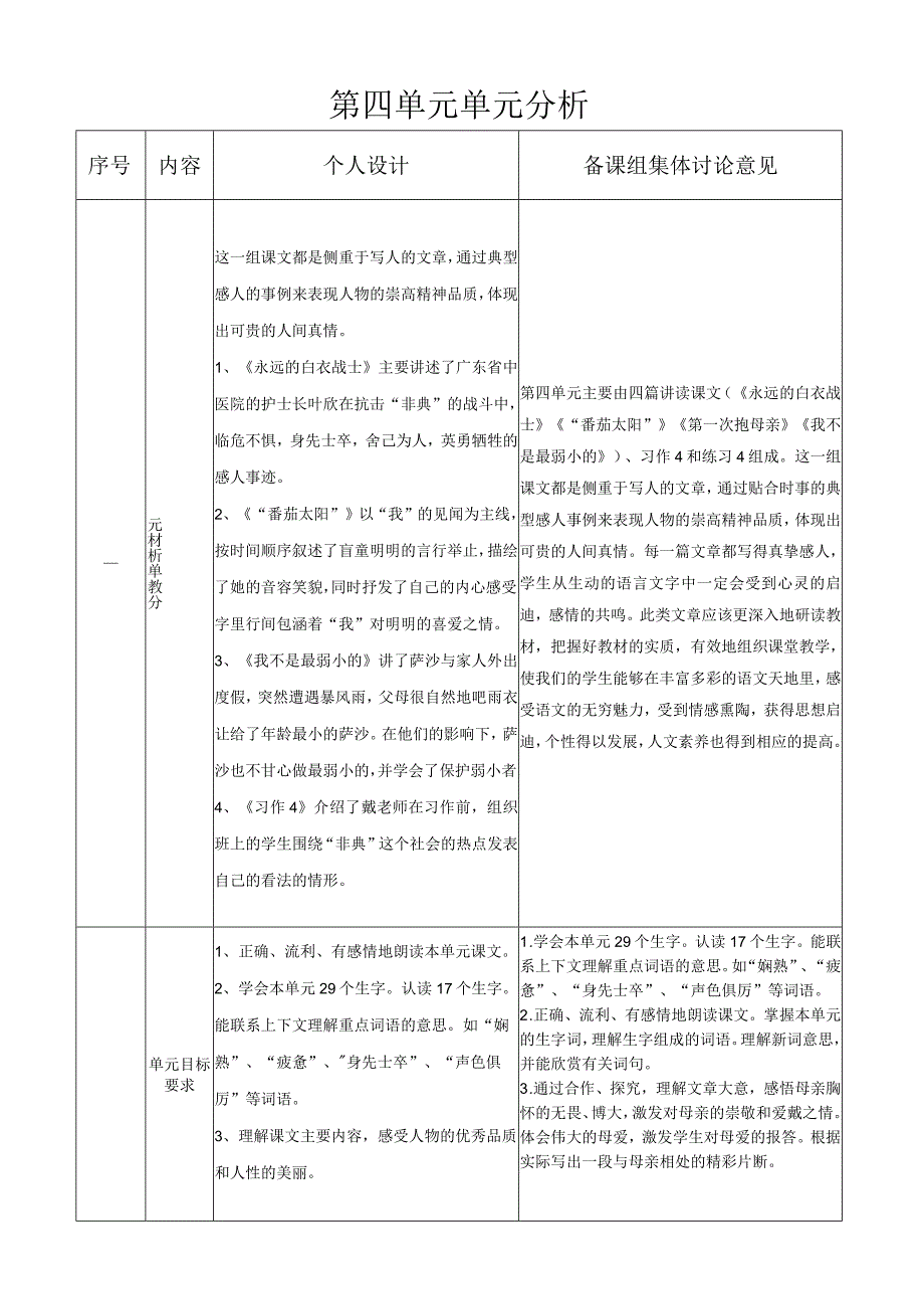 第四单元单元分析.docx_第1页