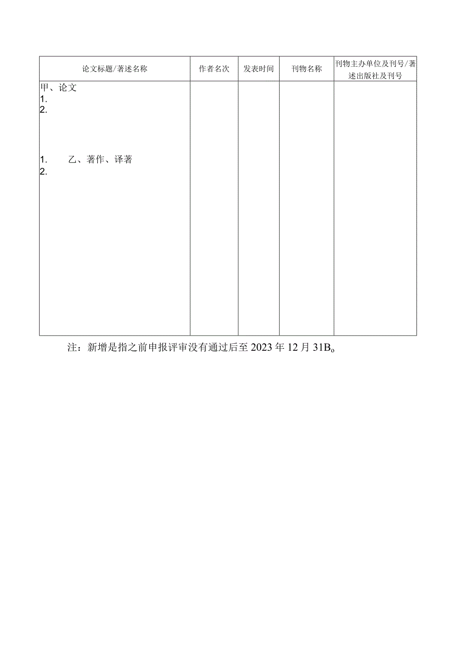 非首次申报人员新增专业技术经历和业绩成果表.docx_第3页