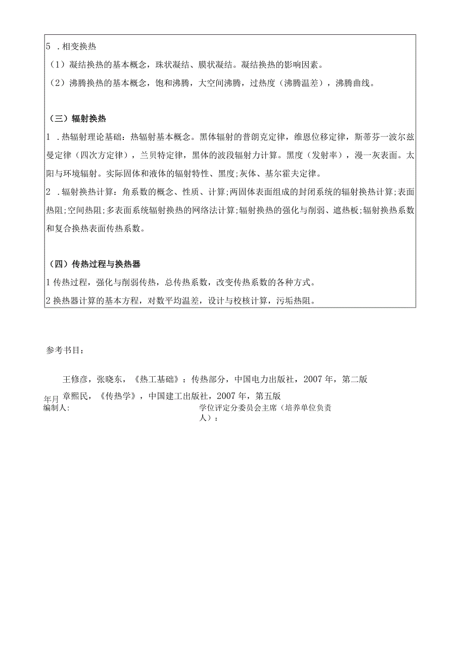 2024年硕士研究生招生专业课考试大纲--动力工程(复试)--F235传热学.docx_第2页