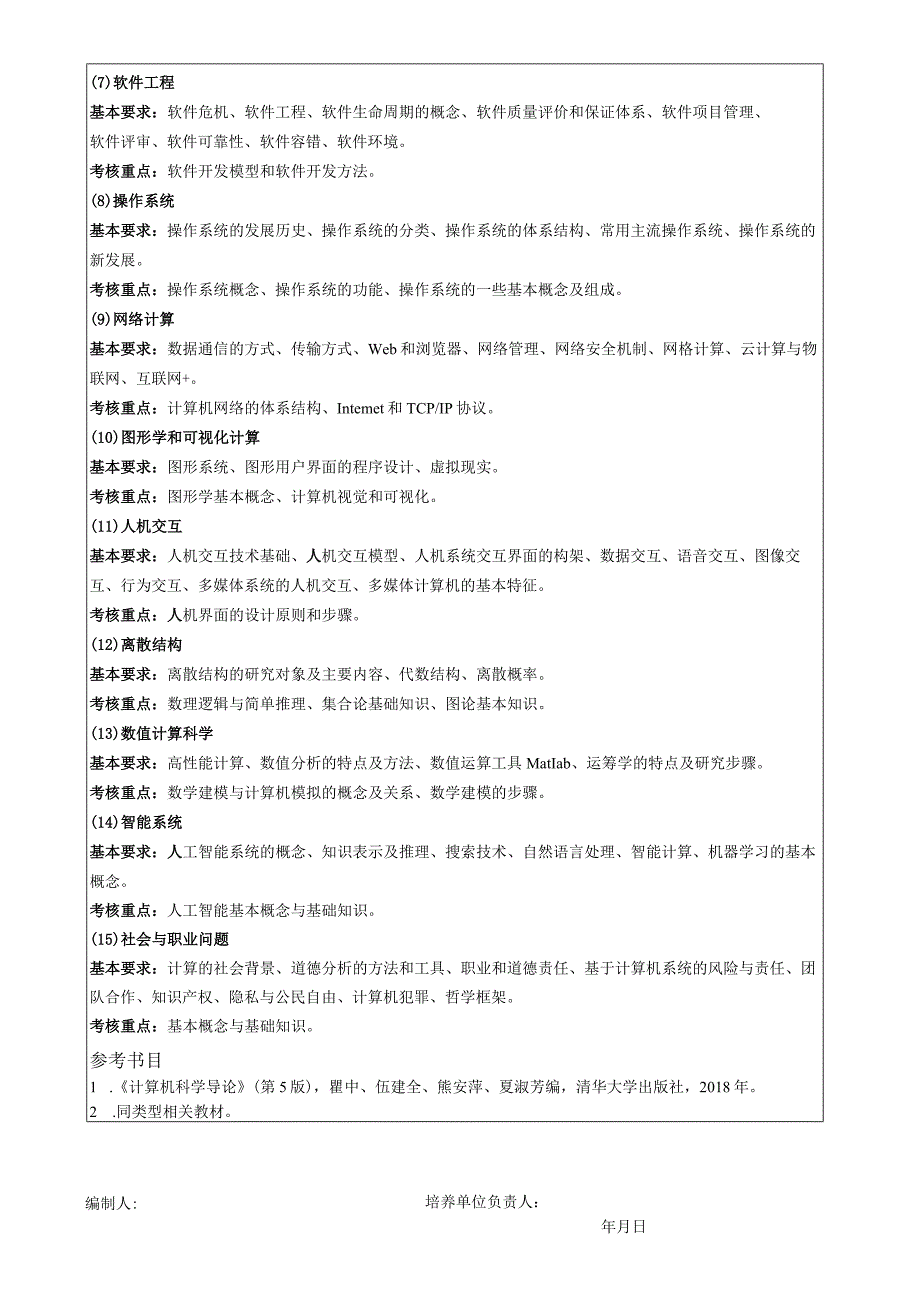 2024年硕士研究生招生专业课考试大纲---职业技术教育（电子信息）（复试）--F218计算机科学技术基础.docx_第2页