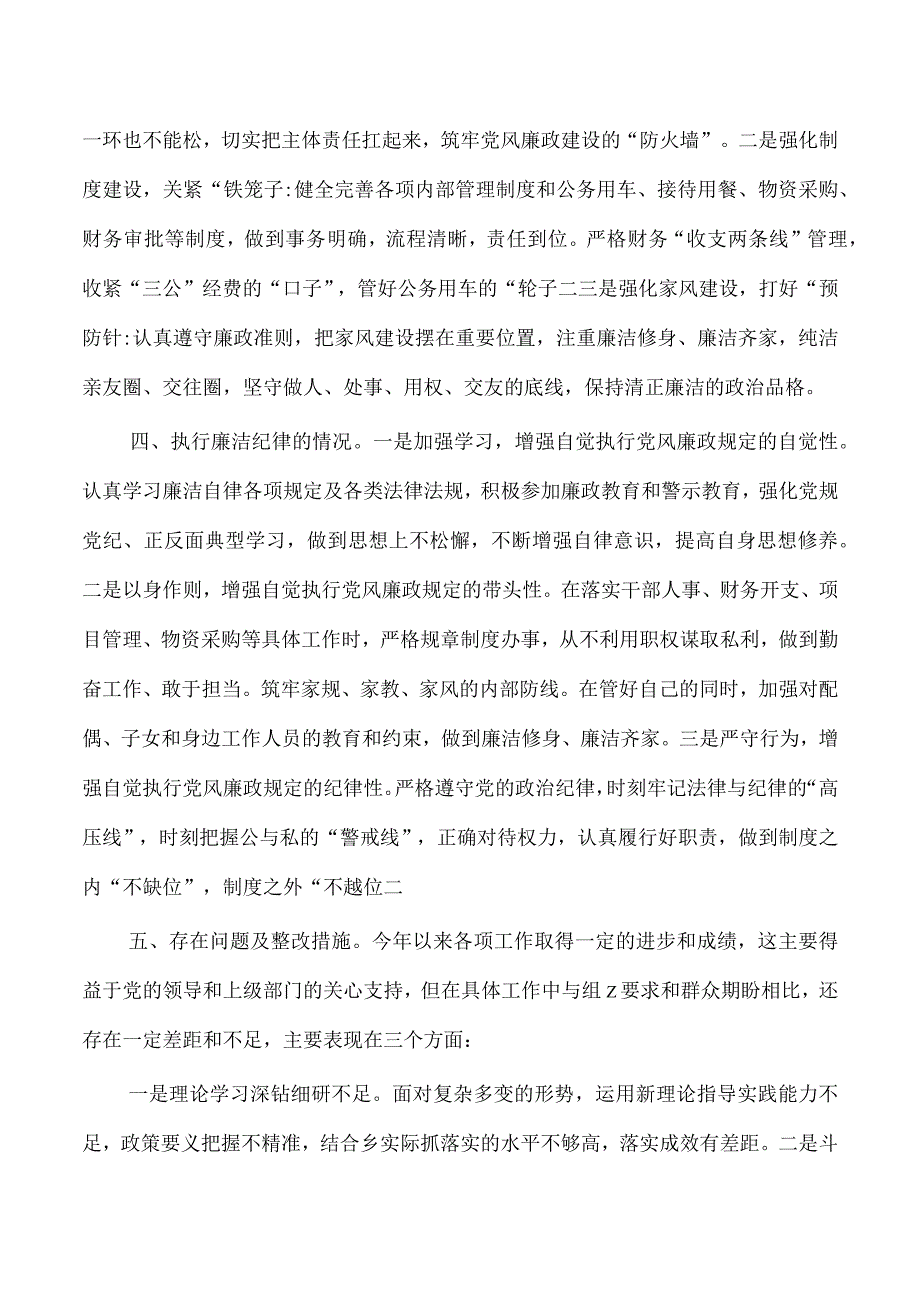 乡2023年度个人述责述廉.docx_第3页