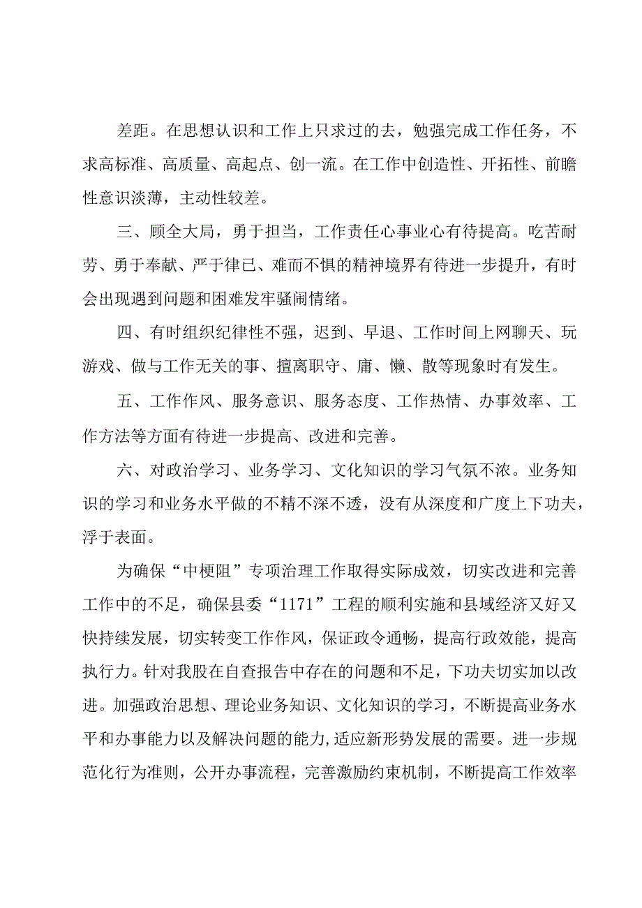 专项治理自查汇报（3篇）.docx_第2页