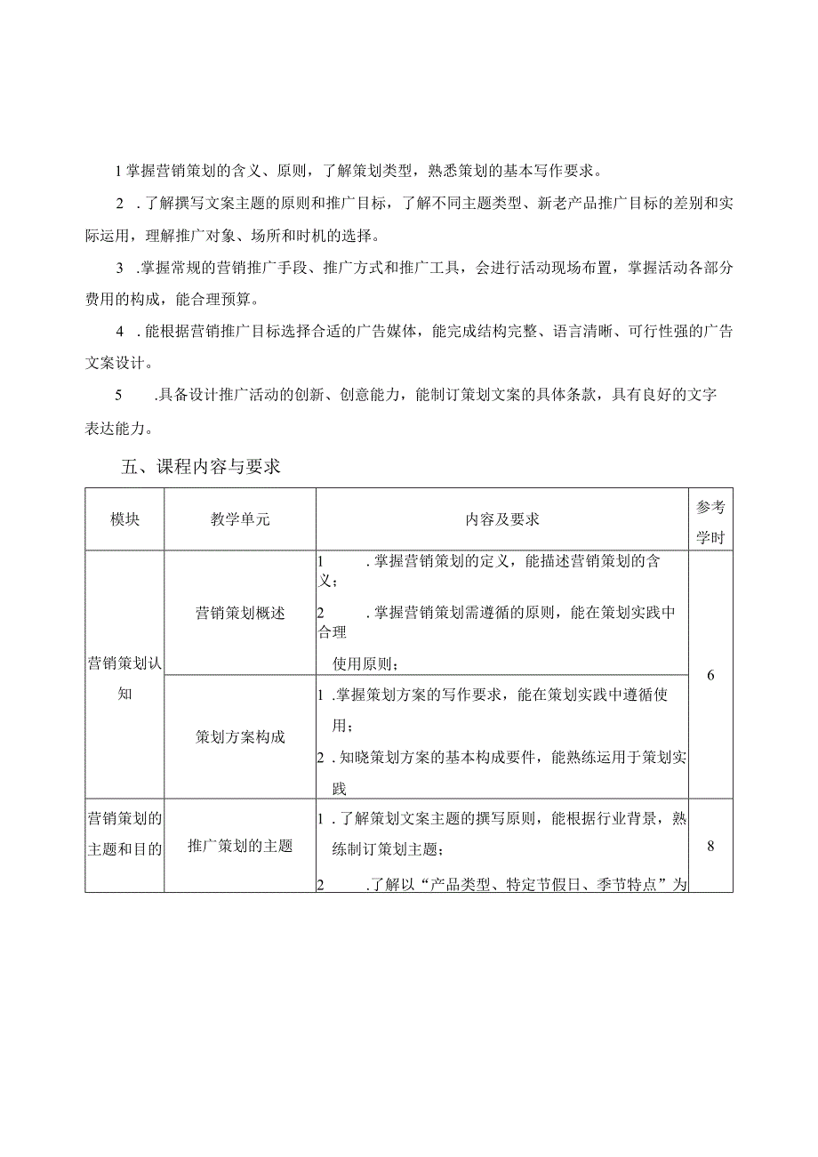 《营销策划》课程标准.docx_第2页