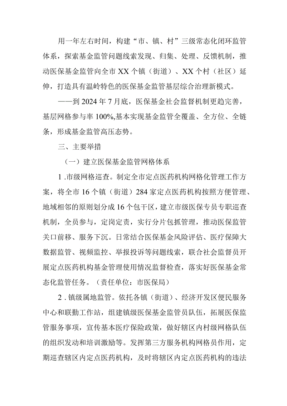 XX市“市、镇、村”三级医保基金常态化闭环监管试点工作方案.docx_第2页