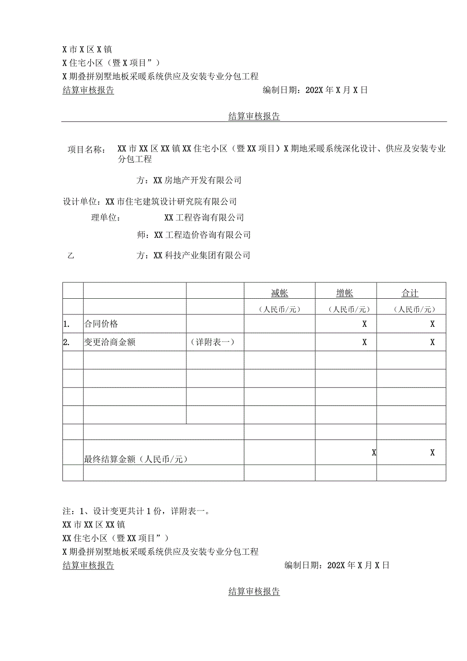 XX房地产开发有限公司XX工程结算审核报告编制说明（2023年）.docx_第2页