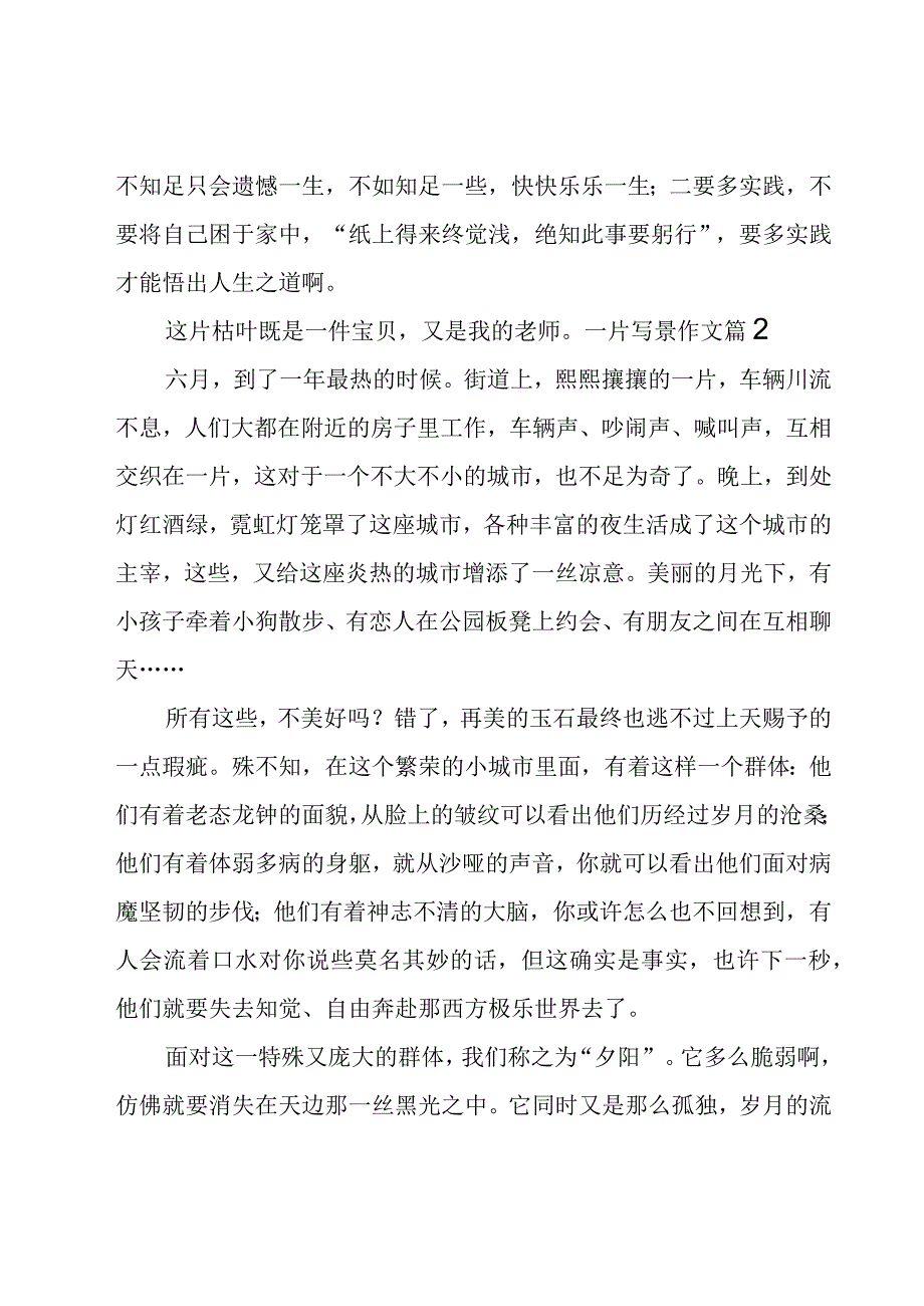 关于一片写景作文锦集九篇.docx_第2页