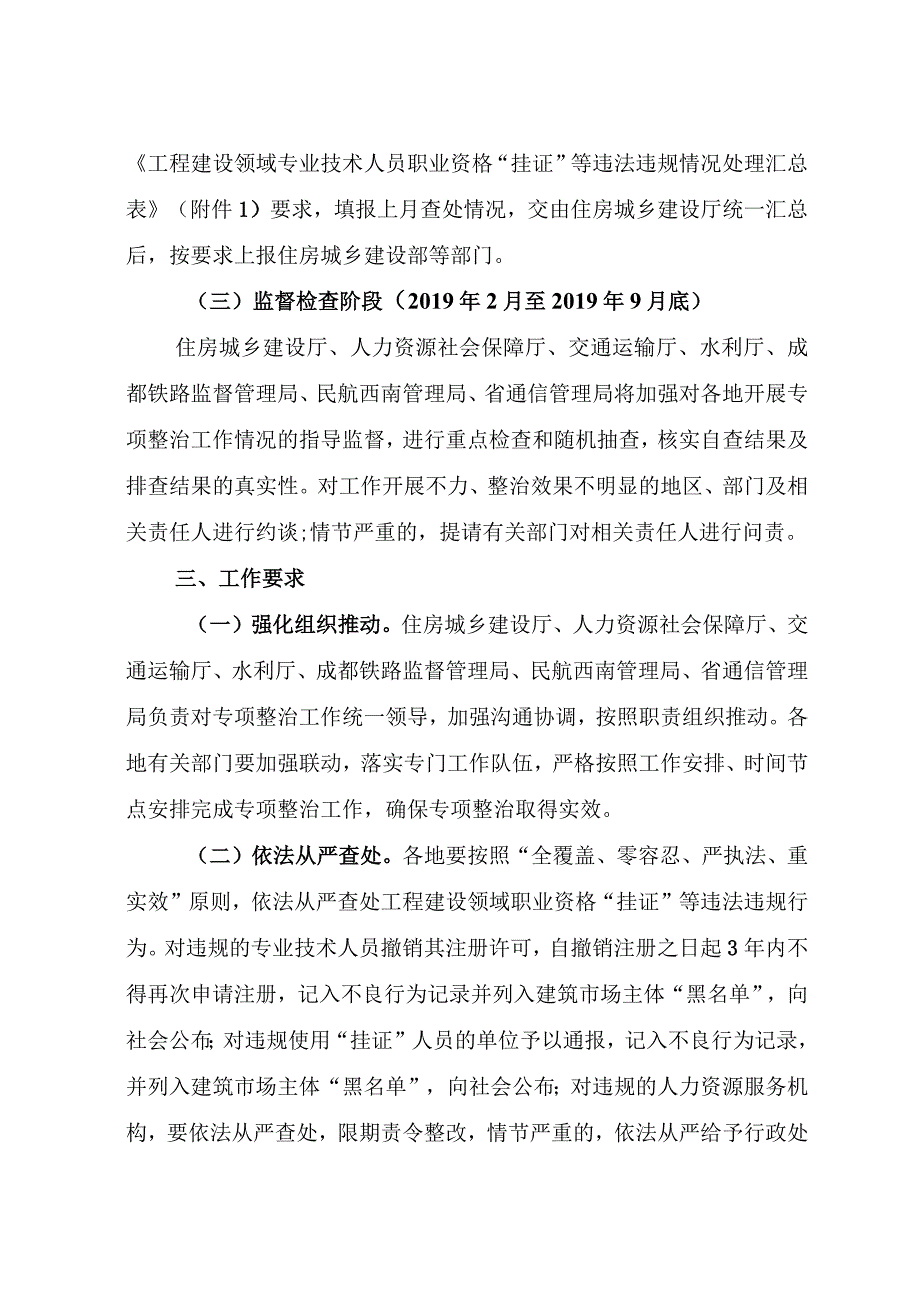 工程建设领域专业技术人员职业资格“挂证”等违法违规行为专项整治方案.docx_第3页