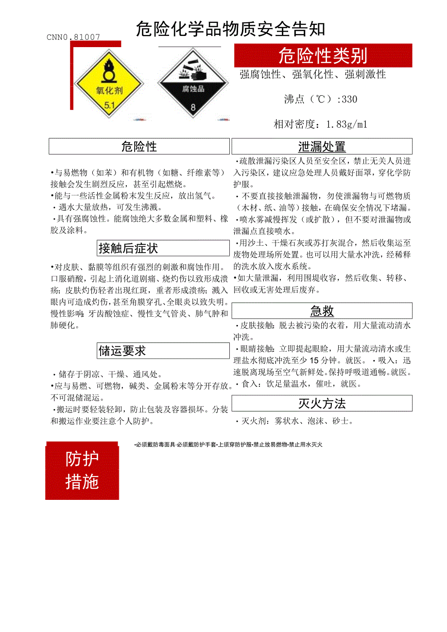 硫酸(H2SO4)危化安全风险告知卡.docx_第1页